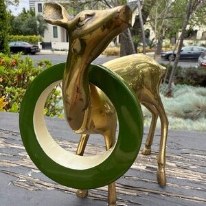 Green wooden lacquer bracelet